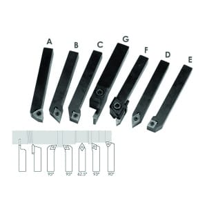 7 Pc. Turning Tool Kit .625" | Tosa Tool