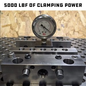 5000 LBF of clamping power