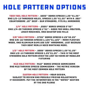 Hole Pattern Options
