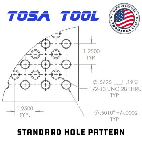Tosa Tool Hole Pattern