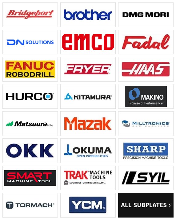 Machine builders we make compatible modular subplates for
